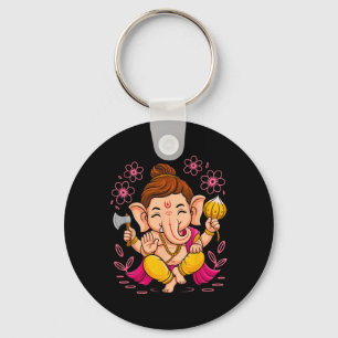Hindu Ganesha Puja Elefantengott Indien Meditation Schlüsselanhänger