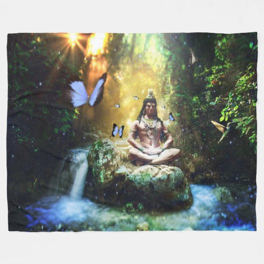 HINDU GOD FLEECEDECKE (Vorderseite (Horizontal))