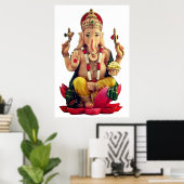 Hindu God Ganesh Poster (Heimbüro)