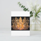 Hindu God Ganesh Postkarte (Stehend Vorderseite)