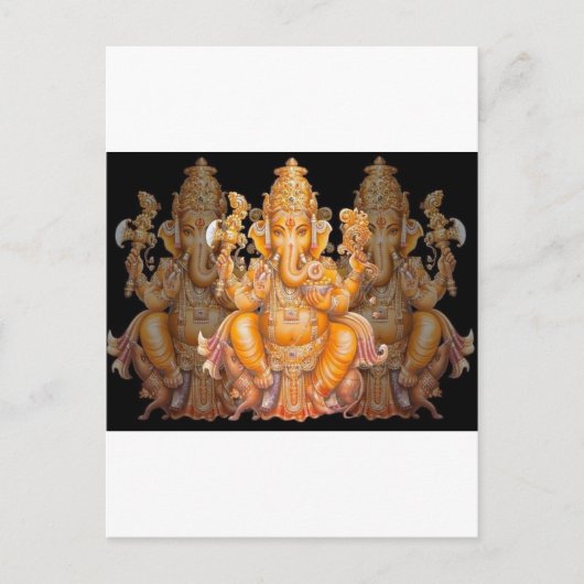 Hindu God Ganesh Postkarte (Vorderseite)