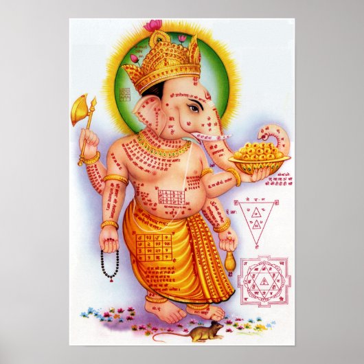 HIndu God Ganesha Poster (Vorne)