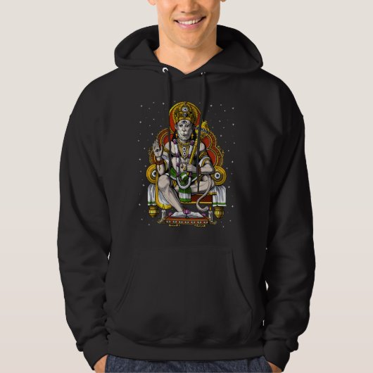Hindu God Hanuman Hoodie (Vorderseite)