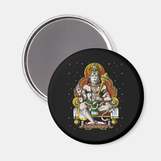 Hindu God Hanuman Magnet (Vorderseite/Rückseite)