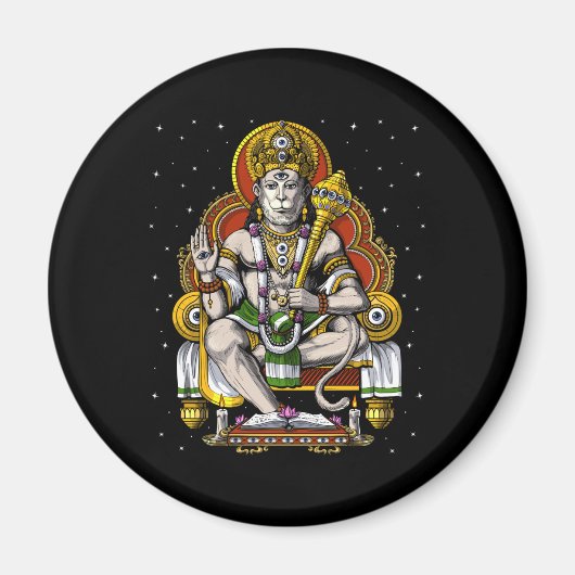 Hindu God Hanuman Magnet (Vorne)
