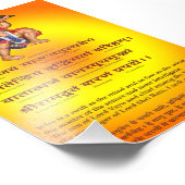 Hindu God Hanuman Poster (Ecke)