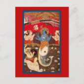 Hindu God Wahrscheinlich Vishnu Postkarte (Vorderseite)