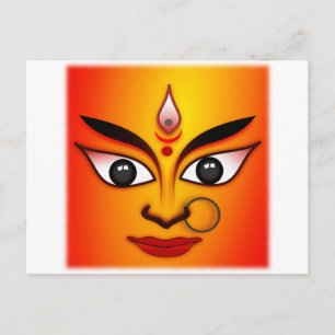Hindu Goddess Durga Postkarte
