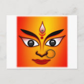 Hindu Goddeß Durga Postkarte (Vorderseite)