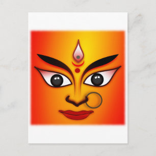 Hindu Goddess Durga Postkarte