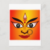 Hindu Goddeß Durga Postkarte (Vorderseite)