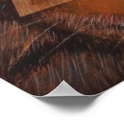 Hindu Goddess Durga und Tiger Art Poster (Ecke)