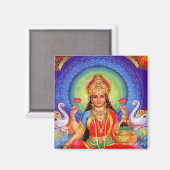 Hindu Goddess Lakshmi Maa Magnet (Vorderseite/Rückseite)