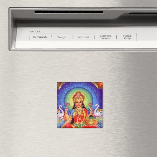 Hindu Goddess Lakshmi Maa Magnet (In Situ (Geschirrspüler))