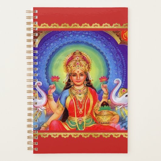 Hindu Goddess Lakshmi Maa Planer (Vorderseite)