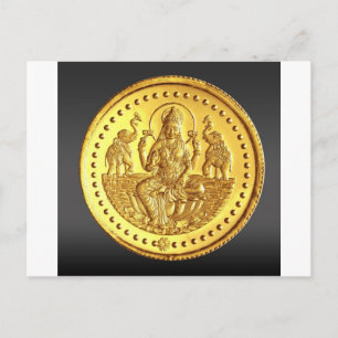 HINDU GODDESS LAKSHMI POSTKARTE