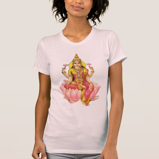 Hindu Goddess lakshmi Wohlstand Geld T-Shirt (Vorderseite)