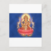 Hindu Goddess Laxmi Devi Mata Postkarte (Vorderseite)