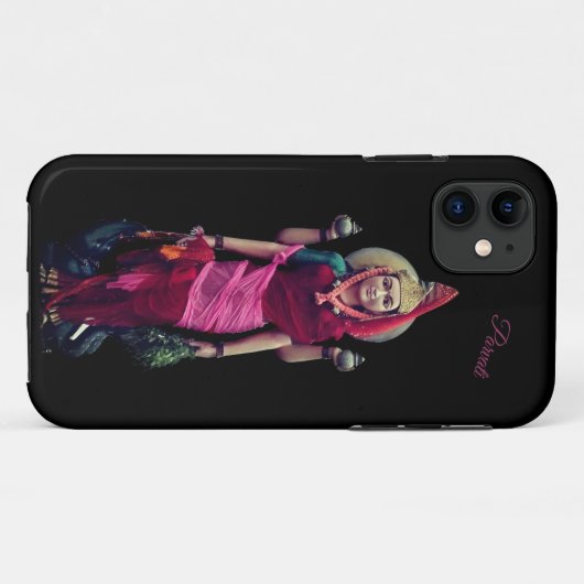 Hindu Goddess Phone Case mit/ohne Namen oder Initi (Rückseite (Horizontal))