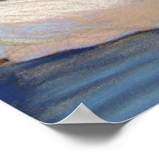 Hindu Goddess Saraswati Art Hinduism Poster Print (Ecke)