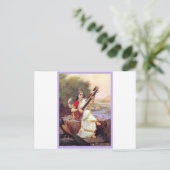 Hindu Goddess Saraswati Postkarte (Stehend Vorderseite)