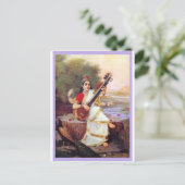 Hindu Goddess Saraswati Postkarte (Stehend Vorderseite)