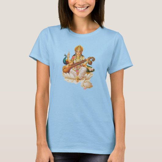 Hindu Goddess Saraswati, Tshirt (Vorderseite)