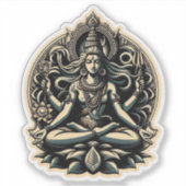 Hindu Goddess Shiva Aufkleber (Vorderseite)