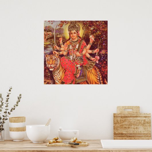 HINDU GODESS DURGA POSTER (Küche)