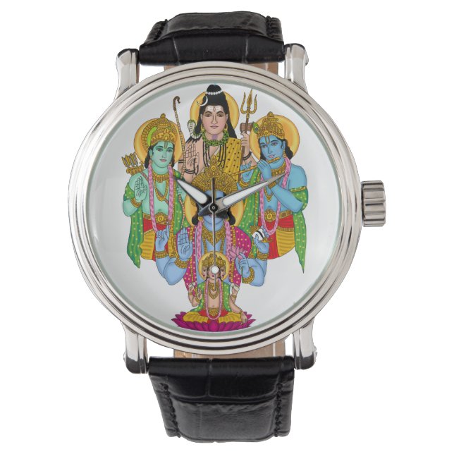 Hindu Gods Clock Armbanduhr (Vorderseite)