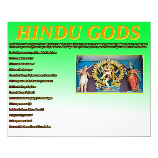 Hindu Gods Fotodruck (Vorne)
