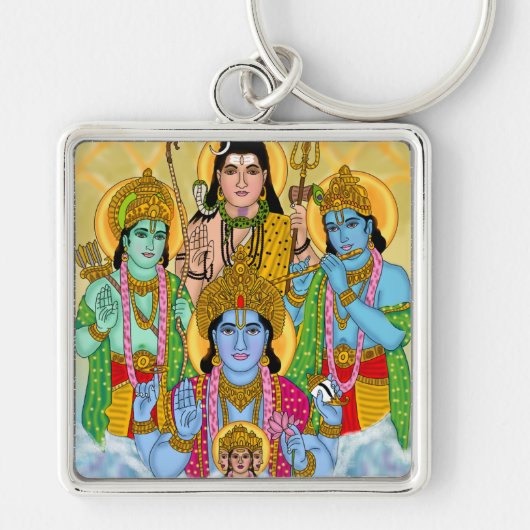 Hindu Gods Keychain Schlüsselanhänger (Vorne)