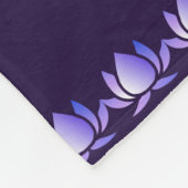 Hindu Gott Ganesha und indische Symbole in der Str Fleecedecke (Ecke)