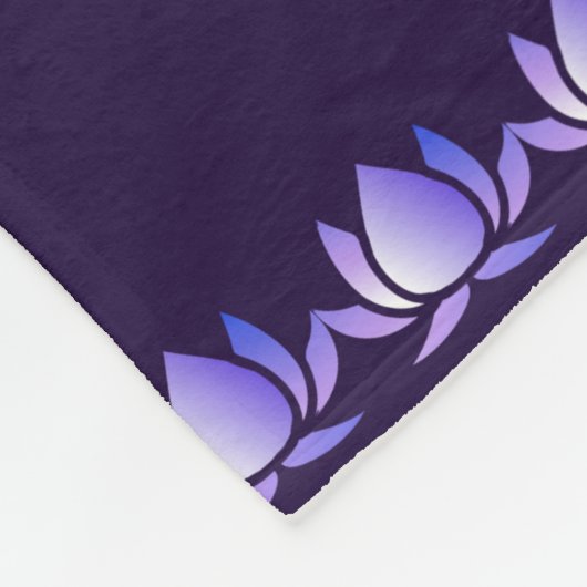 Hindu Gott Ganesha und indische Symbole in der Str Fleecedecke (Ecke)