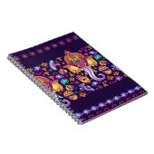 Hindu Gott Ganesha und indische Symbole in der Str Notizblock (Rechte Seite)