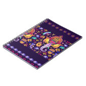 Hindu Gott Ganesha und indische Symbole in der Str Notizblock (Linke Seite)