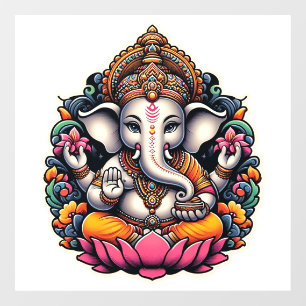 Hindu Gott Lord Ganesh Ganesha Ganpati Window Clon Fensteraufkleber