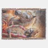 Hindu Gott mit Pferd - Blanket Decke (Vorderseite)