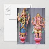 Hindu-Götter Postkarte (Vorne/Hinten)