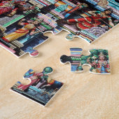 Hindu Gottheiten und Götter auf Tempel Gopuram Puzzle (Seite)