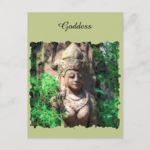 Hindu-Göttin im Dschungel-Postkarte Postkarte