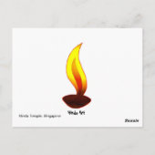 Hindu-Göttin Postkarte (Rückseite)