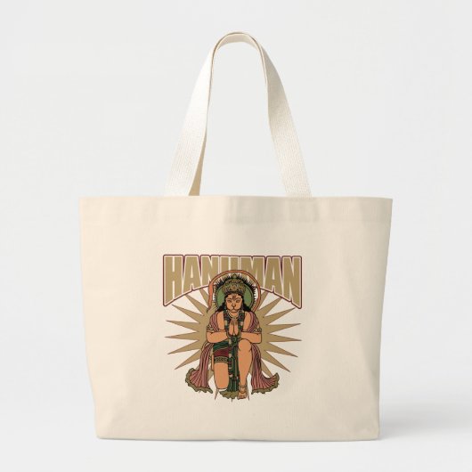 Hindu Hanuman Jumbo Stoffbeutel (Vorne)