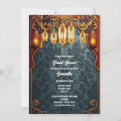 Hindu Hindi Traditionelle indische Laternen Einladung (Vorderseite)