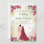 Hindu-Hochzeitkarten & indische Einladungen (Vorderseite)