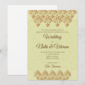 Hindu-Hochzeitkarten & indische Einladungen (Vorne/Hinten)