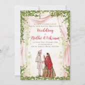 Hindu Hochzeitseinladungen & indische Hochzeitskar Einladung (Vorderseite)