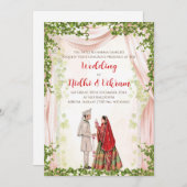 Hindu Hochzeitseinladungen & indische Hochzeitskar Einladung (Vorne/Hinten)
