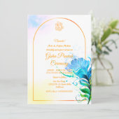 Hindu House Erwärmung Griha Pravesh Einladung (Stehend Vorderseite)