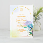 Hindu House Erwärmung Griha Pravesh Einladung (Stehend Vorderseite)